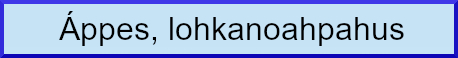 Áppes, lohkanoahpahus